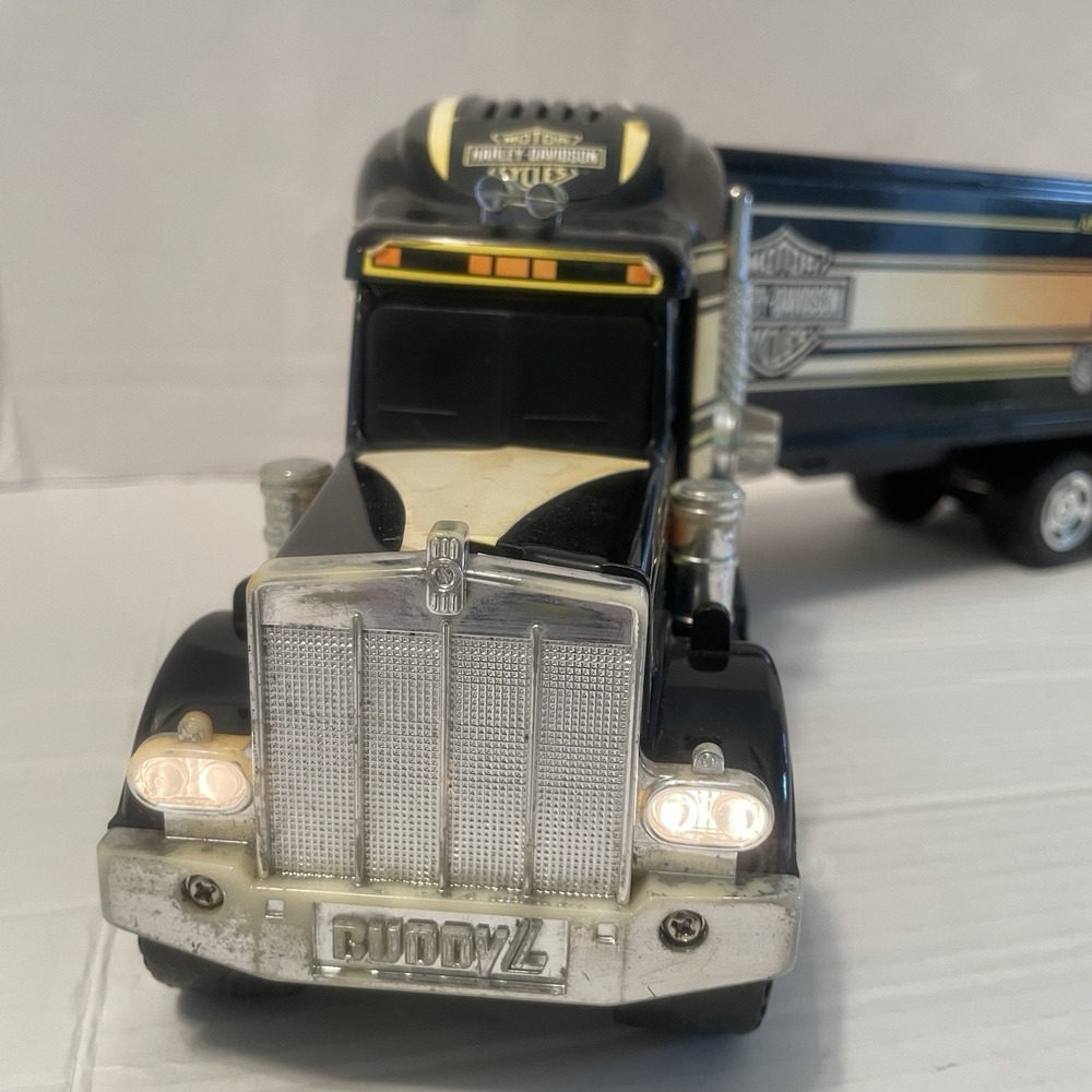 1992 BuddyL Harley-Davidson Semi Truck 10-Wheeler Plastic/Metal Vintage‎ - Picture 2 of 16